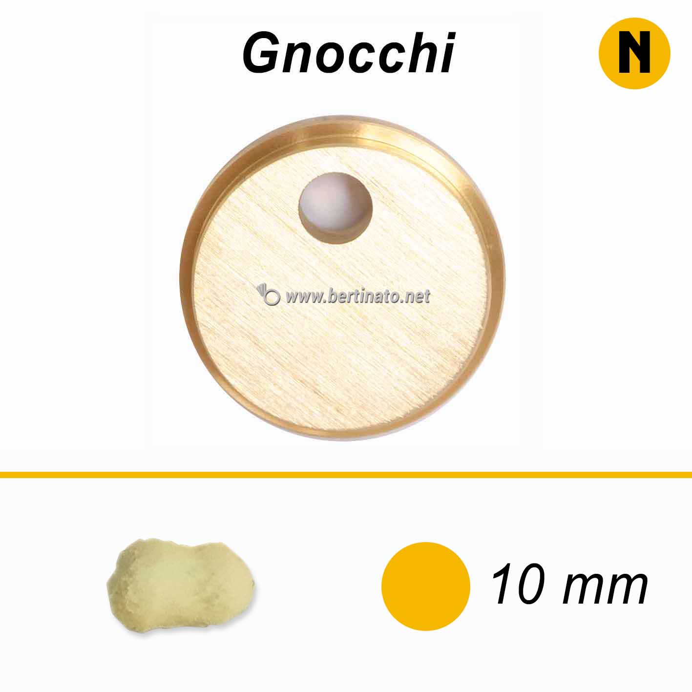 Trafila Gnocchi - La Fattorina Macchina con tagliapasta automatico per fare  la pasta fresca
