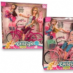 Barbie Bici Bambola Dea Passeggiata in Bicicletta con Bambina