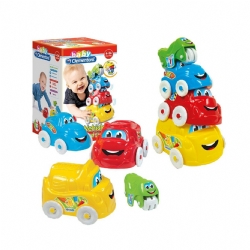 Clementoni Baby - 4 Fun Vehicles - Veicoli attivit - Macchine Cars - Gioco Infanzia - Beb