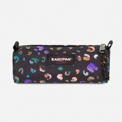 Eastpak  Astuccio Bustina Benchmark Single 6O5 Beastimal Black Colore Nero a macchie Rosa Arancione Bianco Verde Marrone Viola Azzurro