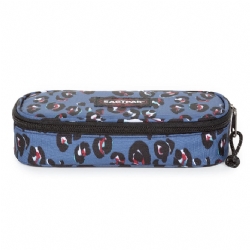 Eastpak Astuccio Ovale Oval Single 4K8 Partymal Leopard Colore Azzurro Blu Leopardato Macchie Nero Bianco Rosso Grigio