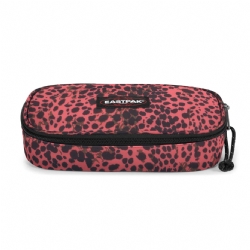 Eastpak Astuccio Ovale Oval Single 9A4 Accentimal Peach Arancia - Colore Rosa Nero Leopardato Pesca