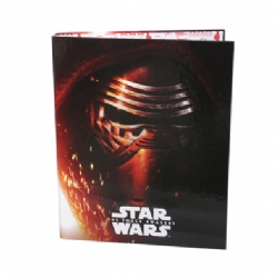 Raccoglitore 4 anelli - Kylo Ren Star Wars Disney - Il Risveglio Della Forza - Colore Rosso Nero Giallo