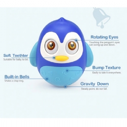 Roly Poly - Gioco Infanzia - Beb - Bambino - Pinguino Azzurro Blu