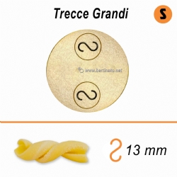 Trafila in Bronzo Speciale Pasta Trecce grandi Treccia gigante - VIP/2 Macchina per fare la pasta fresca 