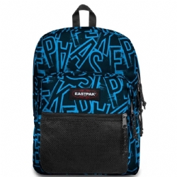 Zaino Eastpak Pinnacle 2O1 Ep LettersBlue Colore Nero con Lettere Blu Azzurre