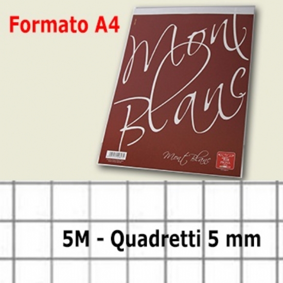 Block notes A4 - Quadretti 5 millimetri