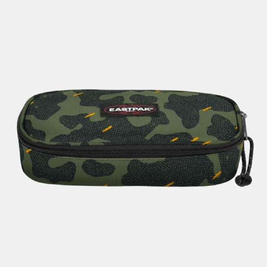 Eastpak Astuccio Ovale Oval Single 3D6 Orange Pe Colore Camouflage Verde Scuro Nero Arancione a macchie - 1