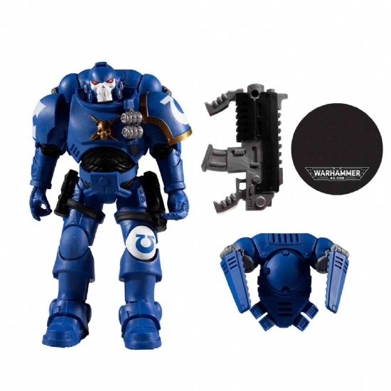 Giocattolo statua grande Space Marine Ultramarines Reiver da 18cm Warhammer 40000 Action Figure McFarlane Toys with Bolt Carbine Games Workshop - 2