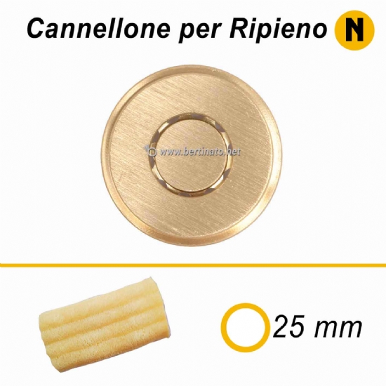 Trafila Cannellone per ripieno - La Fattorina Macchina con tagliapasta automatico per fare la pasta fresca  - 1