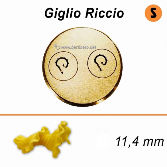 Trafila in Bronzo Speciale Giglio Riccio Campanelle - La Fattorina Macchina con tagliapasta automatico per fare la pasta fresca  - 1
