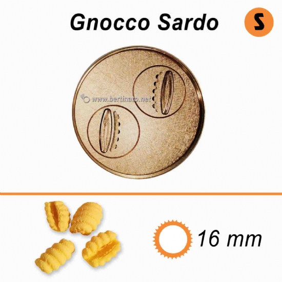 Trafila in Bronzo Speciale Gnocco Sardo - VIP/2 Macchina con tagliapasta automatico per fare la pasta fresca  - 1