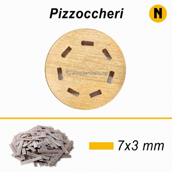 Trafila in Bronzo Speciale Pizzoccheri - La Fattorina Macchina con tagliapasta automatico per fare la pasta fresca  - 1