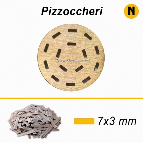 Trafila in Bronzo Speciale Pizzoccheri - VIP/2 Macchina con tagliapasta automatico per fare la pasta fresca  - 1