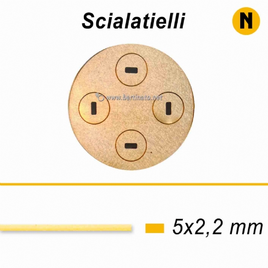 Trafila in Bronzo Speciale Scialatielli - La Fattorina Macchina con tagliapasta automatico per fare la pasta fresca  - 1