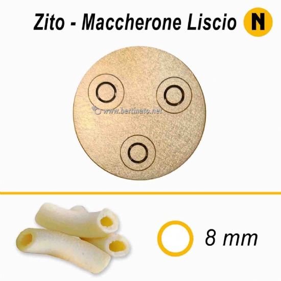 Trafila in Bronzo Speciale Zito Maccherone Liscio - La Fattorina Macchina per fare la pasta fresca  - 1