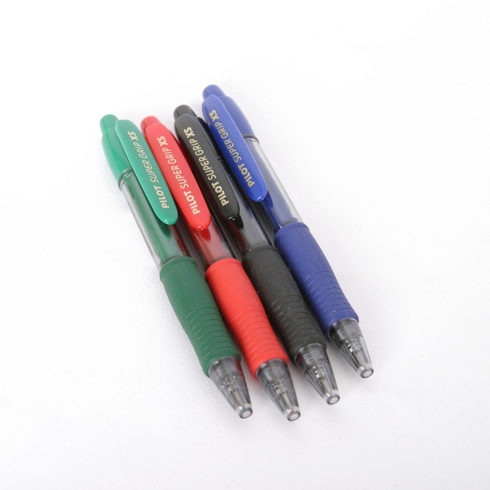 Penna a Biro Super Grip XS - Pilot - Verde Nera Rossa Blu